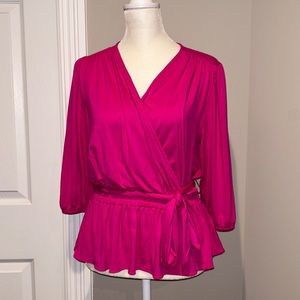 Ralph Lauren Hot Pink Petite Extra Small Tie Top